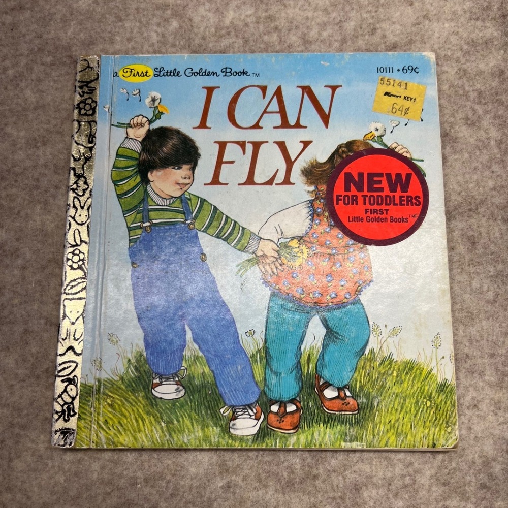 Golden Books I Can Fly Childrens Book OS Blue Good 1981 Jan Brett Illustration